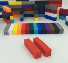 NEW 2 40' Shipping Containers - N Scale 1:160 - RED - ALL COLORS AVAILABLE 