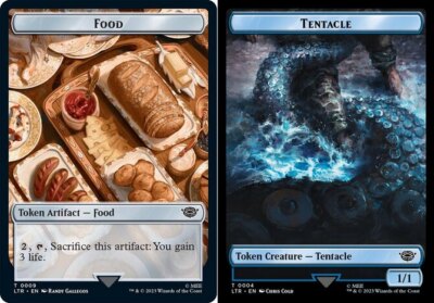 Food (009) // Tentacle (004) Double-Sided Token - Foil x1