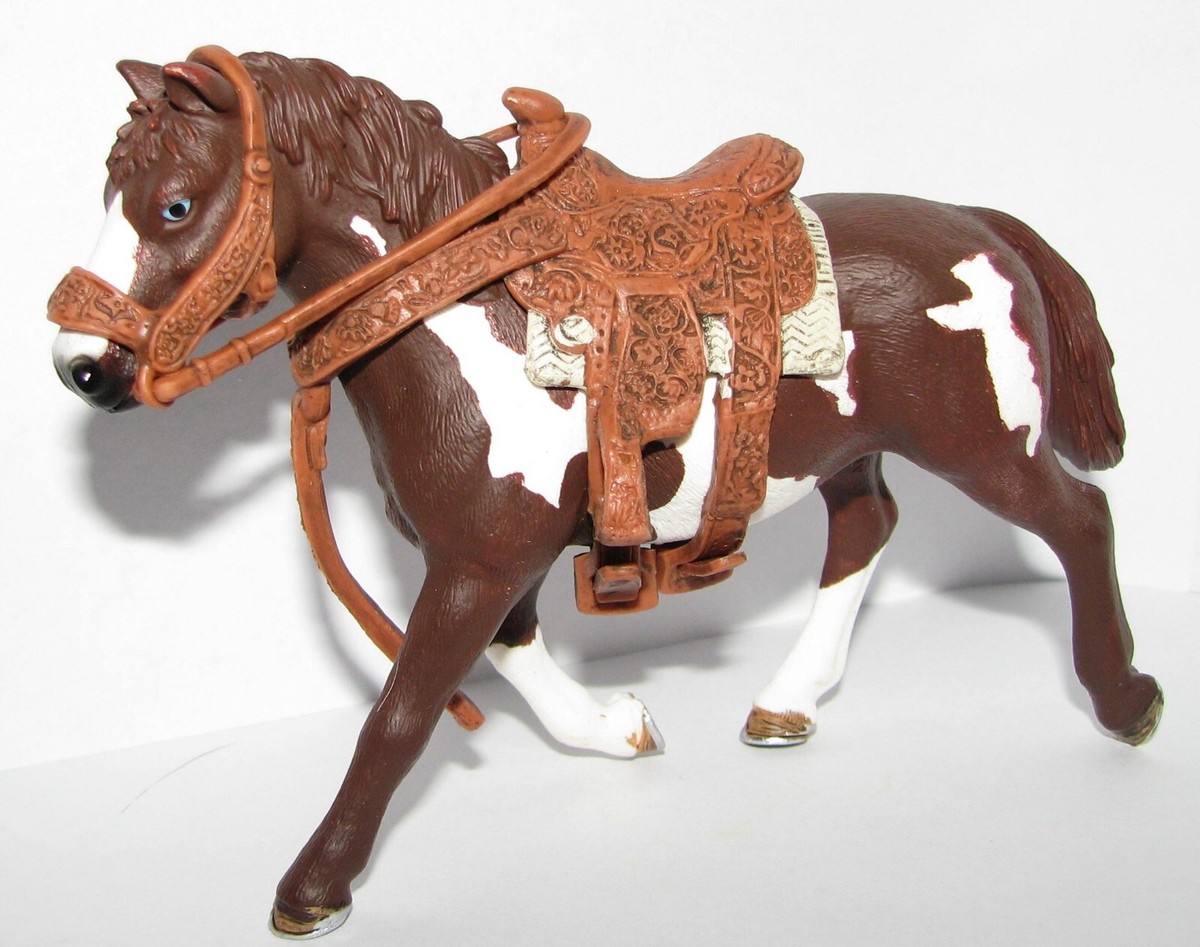 Schleich 2013 Brown White Horse w/ Saddle Am Limes Figure