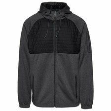 NWT - CSG Men's DEFENDER FULL ZIP HOODIE Black Marl - Small