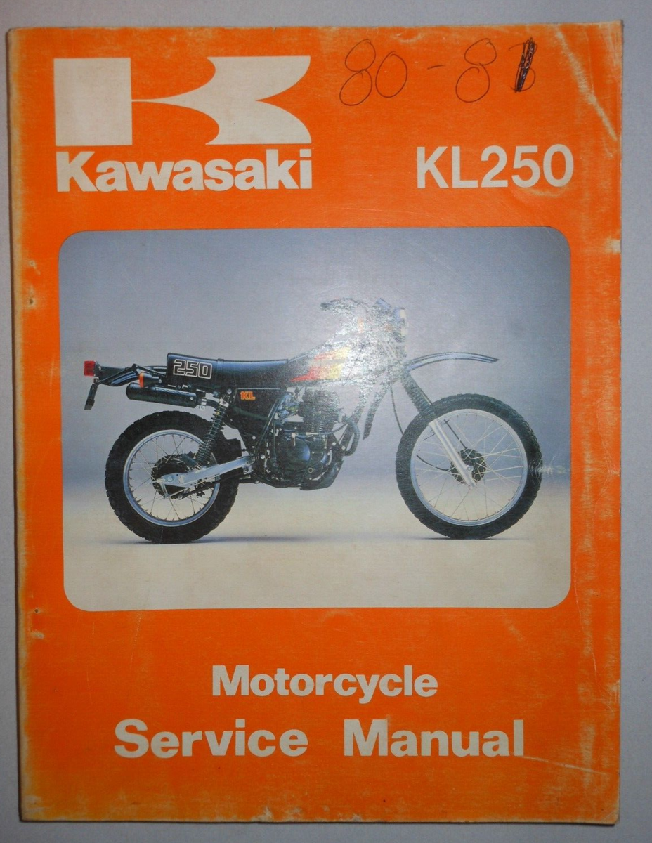 1980-1983 Kawasaki KL250 KL250A3 KL250A4 Factory Service Manual