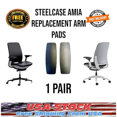 #ad Steelcase Amia Replacement Arm Pads $18.99