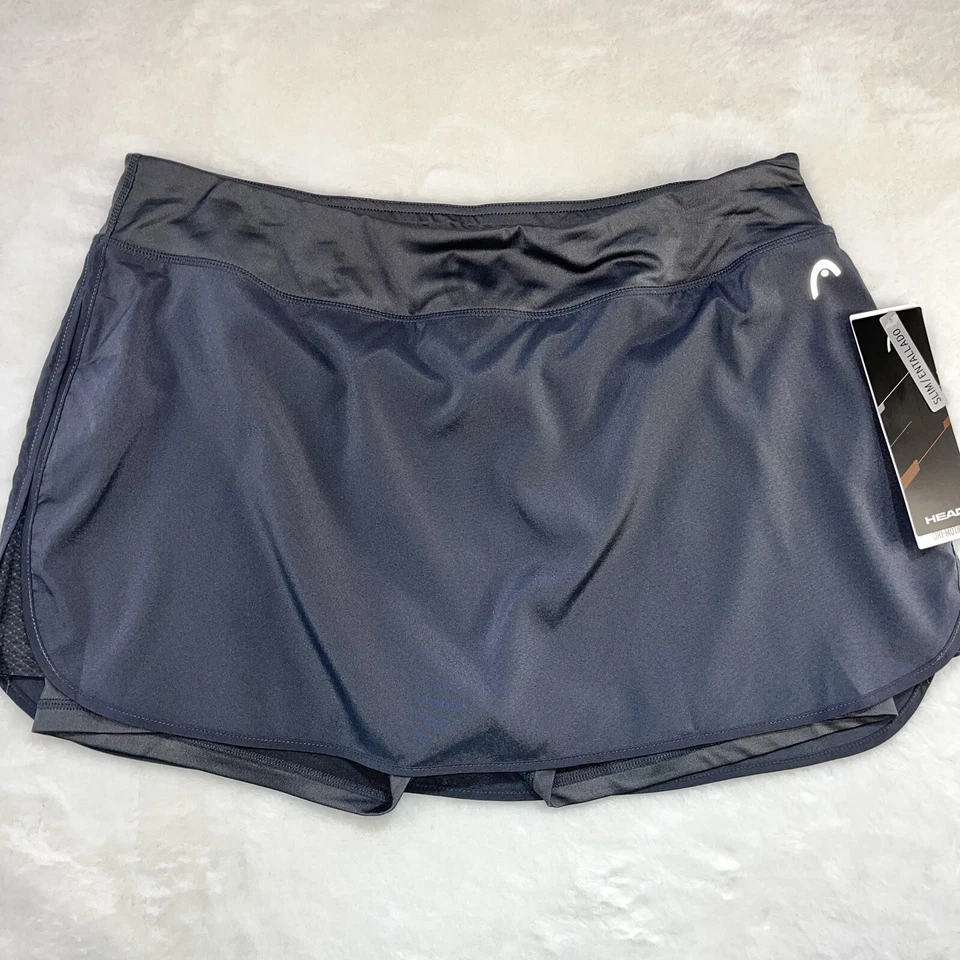 NWT HEAD Women’s Tennis Gray Skort Dri-Motion Slim Fit Size XL Pickleball Golf - Image 2 of 4
