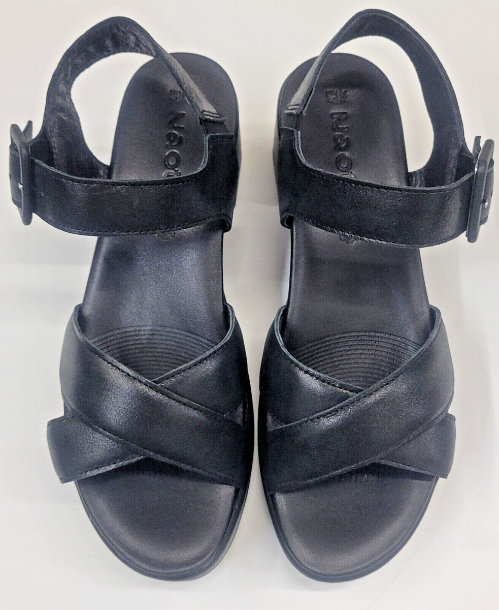 Naot Womens Elite Shiny Black Leather 40 | eBay