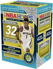 2019-20 Panini NBA Hoops Premium Stock Factory Sealed Blue Blaster Box 