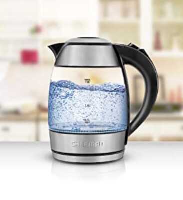 Chefman RJ11-17-TI 1.8L Electric Glass Kettle for sale online | eBay