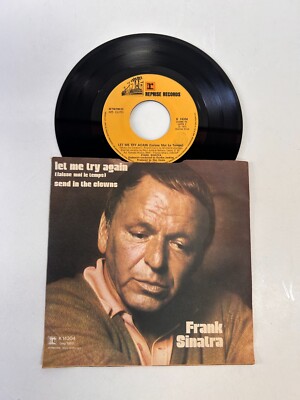 Frank Sinatra - Let Me Try Again = Lasse Me Le Temps VINYL 45 RUNDEN 7'' 1973