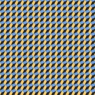 1: 12th 3D Effet Bleu, Jaune Et Noir Design Tuile Feuille