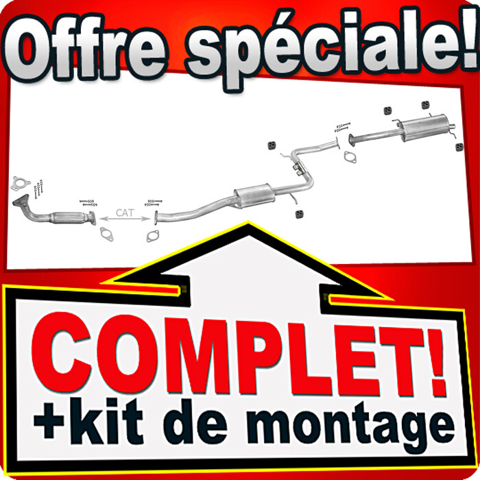 Échappement Mazda 323F 1.8 anti-corrosion pour réparer le bruit de votre hayon 103CH