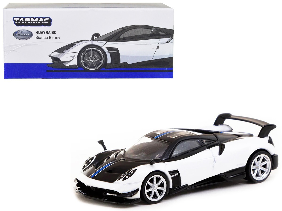 Tarmac Works 1:64 Diecast Model Car Pagani Huayra BC Bianco