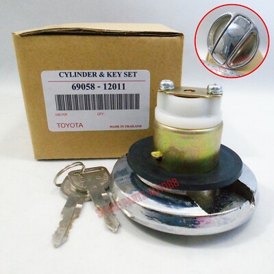 FOR 1978-1980 Corolla KE55R SE CS Sedan KE36RV CHROME OIL GAS FUEL CAP KEY SET 