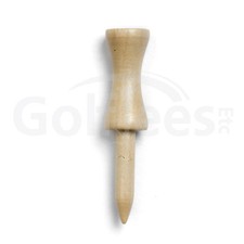 100 x 2" Step Down Golf Tees - NATURAL 1 x Bag of 100 