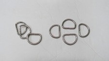 1 Inch Non Welded Nickel Plated D Ring- Pack of 100