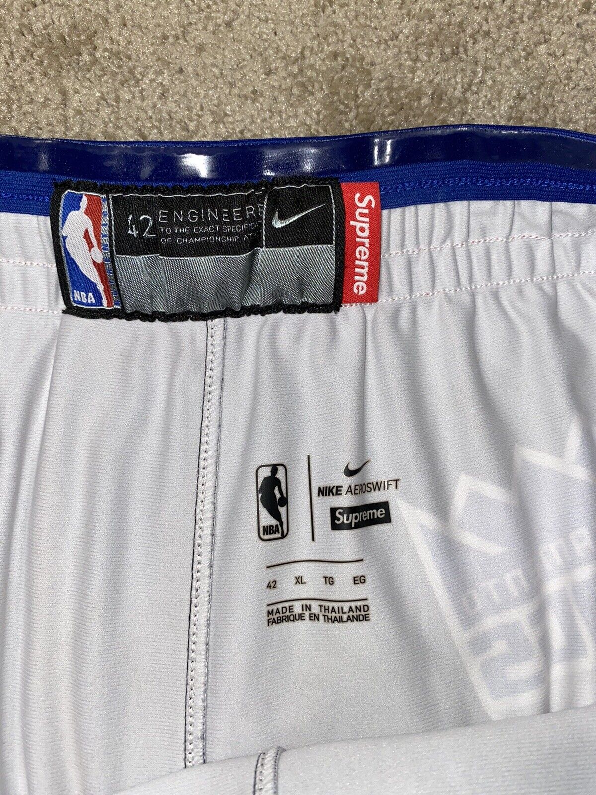 Supreme Nike NBA Authentic Teams Shorts White 34