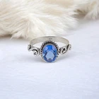 Natural Tanzanite Gemstone 925 Sterling Silver Jewelry Handmade Ring For Gift