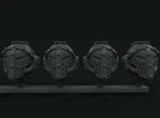 10-20x Dark Angels Knight Helmet Variety Pack
