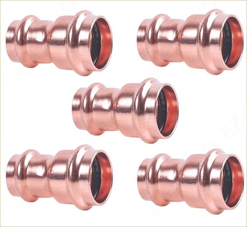 EZ-FLUID 1" x 1/2" Copper Press Reducer Coupling ProPress Fitting Connection (5)