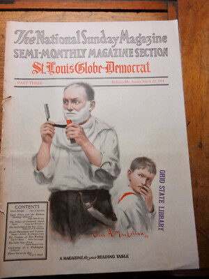 1914 NATIONAL SUNDAY MAGAZINE MACLELAN COVER GEO BARR MCCUTCHEON CHARLES H TOWNE
