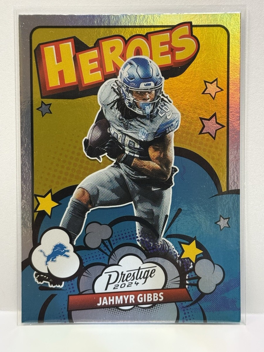 Jahmyr Gibbs 2024 Panini Prestige HEROES HOLO SILVER SP #3 | eBay
