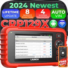 2024New! LAUNCH CRP129X OBD2 Scanner Engine ABS SRS SAS TPMS EPB Diagnostic Tool