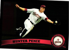 2011 TOPPS BLACK BORDER HUNTER PENCE BASEBALL CARD #45
