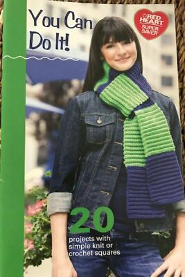 Knit Crochet Pattern Booklet Scarf Hat PIllow Wrap Baby Blanket Beginner Easy
