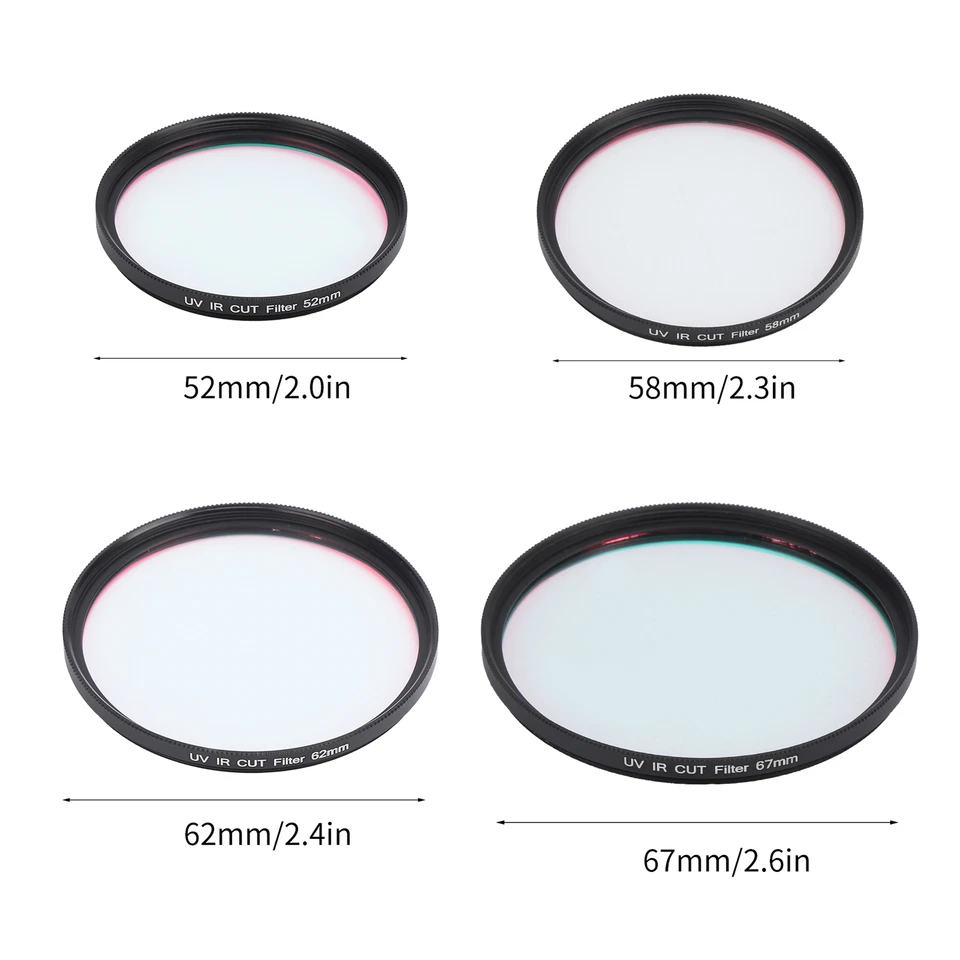 FOTGA Optical Glass UV‑IR Cut Filter Infrared Pass Lens Filter for DSLR Camera - Image 2 of 4