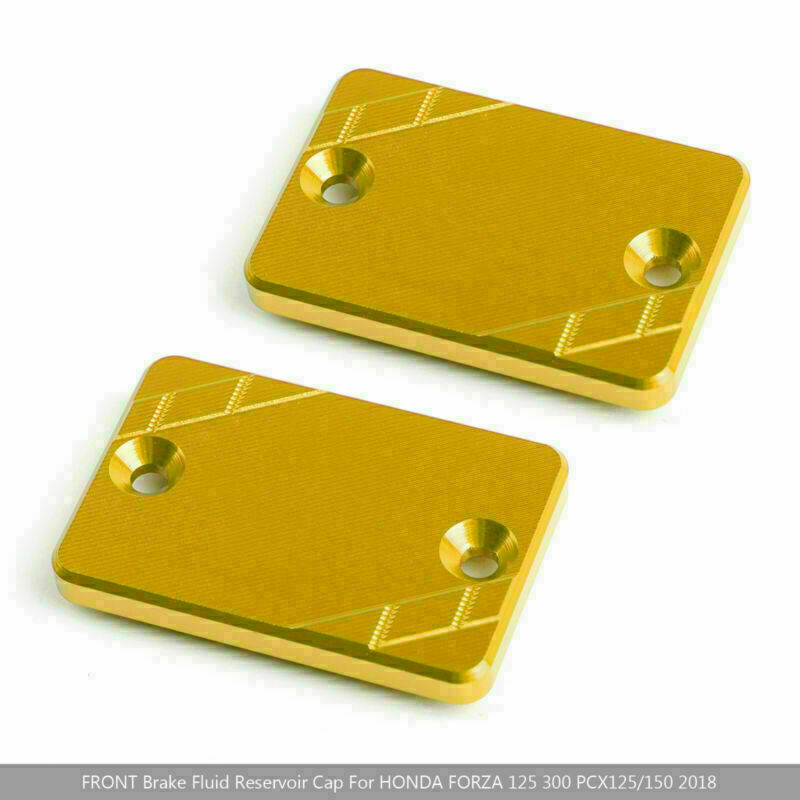 2x Gold FRONT Brake Fluid Reservoir Cap Fit HONDA PCX125/150 2018 125
