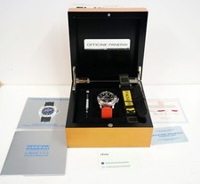 2003 Panerai Luminor Submersible PAM00024 Steel Tritium Dial 44mm Box & Paper 2
