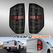 Fit 14-21 Toyota Tundra LUXX-Series LED Tail Lights Repalcement Pair Black