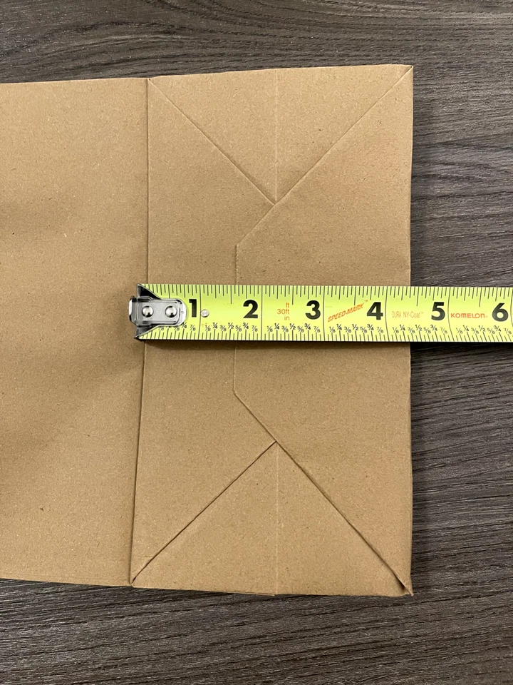 50 pcs paper bags Brown kraft bag with handles gift Retail Merchandise shopping - Image 4 of 4