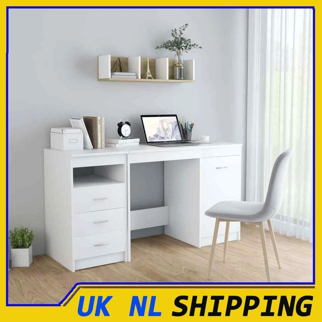 White work table with drawers deals