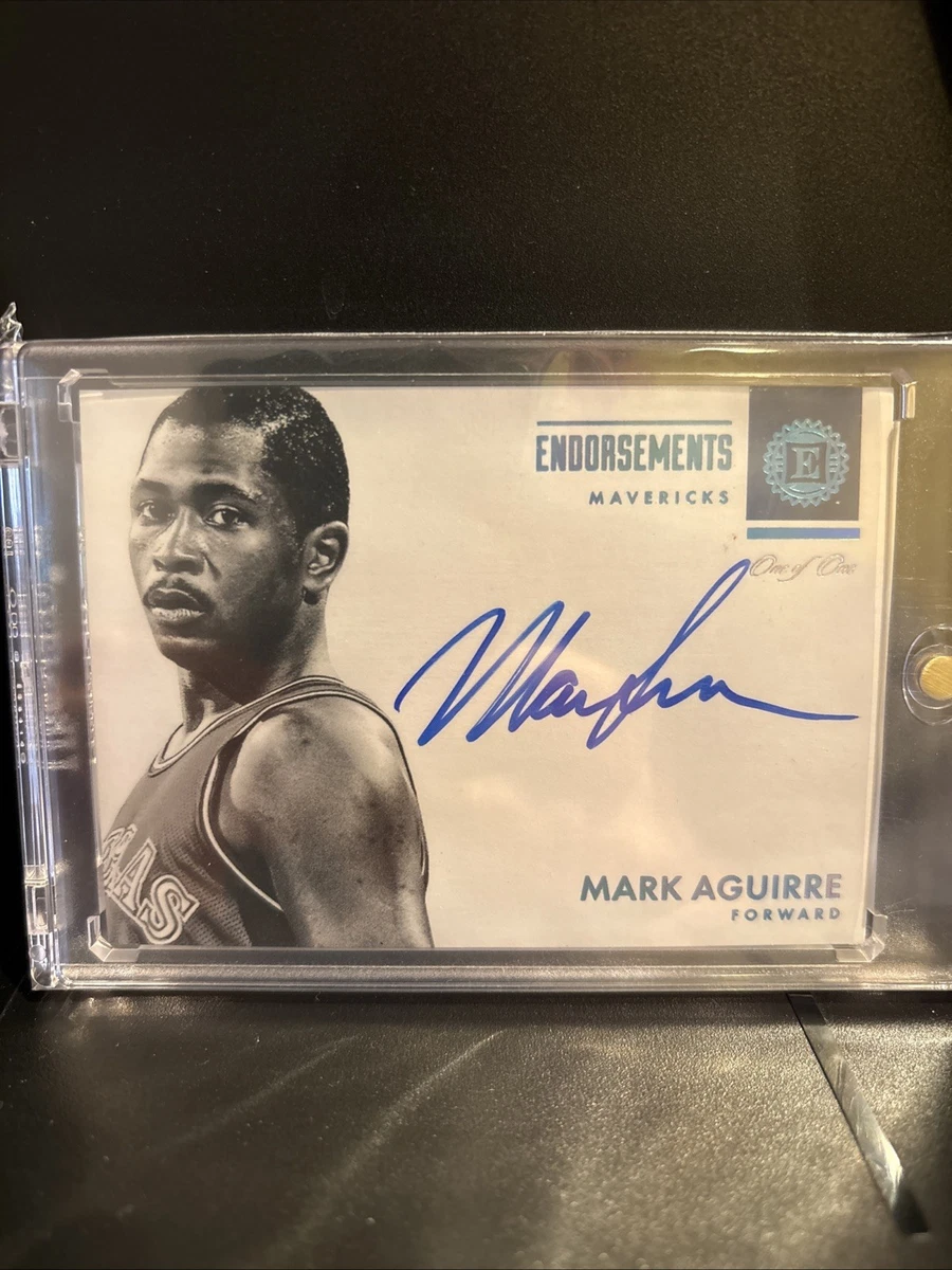 Mark Aguirre Basketball Sports Trading Card Singles Autographed 