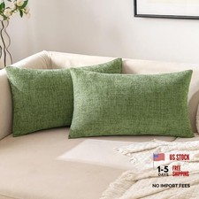 12x20 Pillow Cover Pack of 2 Lumbar Pillow 20" x 12" Pack of 2 Sage Green