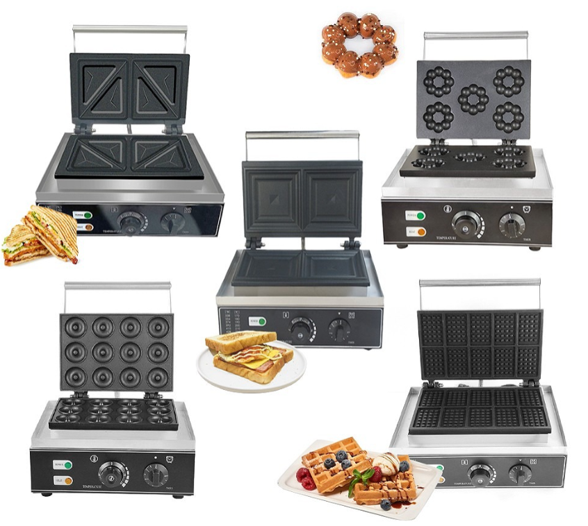 Electric Waffle Maker Waffle Donut Mould Sandwich Toaster Grill Pancake Maker-image