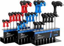 24-piece T-handle Allen Wrench Set Metric 2-10mm Sae 764-38 Torx T10-t 24-piece T-handle Allen Wrench Set Metric 2-10mm Sae 764-38 Torx T10-t