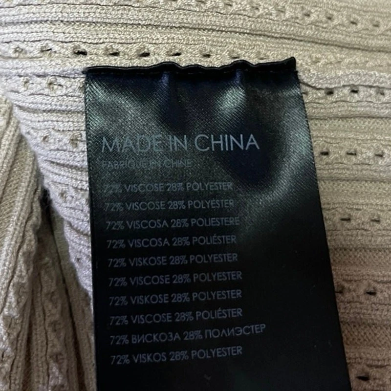 Club Monaco Cream Tan Rib Knit Sleeveless Cami Camisole Sweater Tank Top Size S - Image 4 of 4