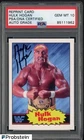 Hulk Hogan Signed 1985 Topps Titan WWF REPRINT PSA/DNA 10 AUTO