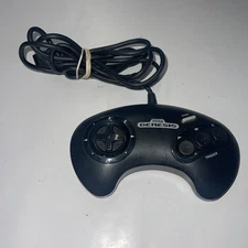 Sega Genesis Controller OEM 3 Button Model 1650-Black Tested Working..original