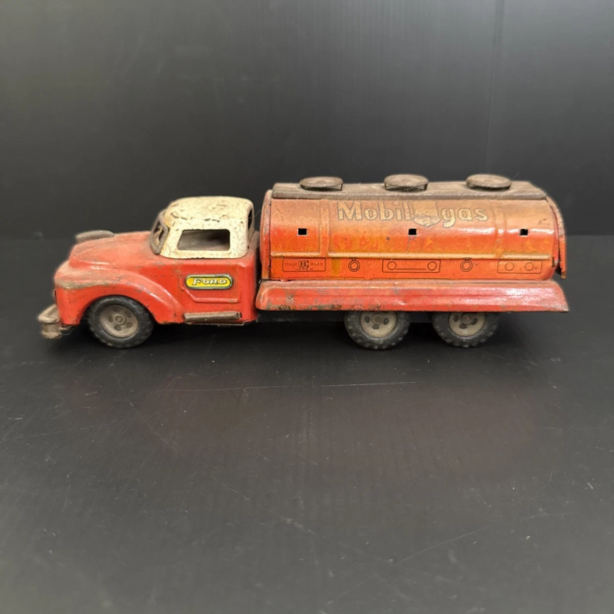 Mobil Gas Toy Truck In Vintage & Antique Tin Toy Vehicles | eBay