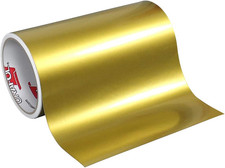 Metallic Gold Glossy Permanent Vinyl Roll 12 Inch X 10 Ft For Craft Cutters