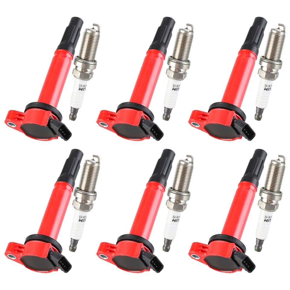 6X Spark Plug & 6X Ignition Coil Pack For 2006-2016 Lexus IS250 IS300 IS350 - Image 3 of 4