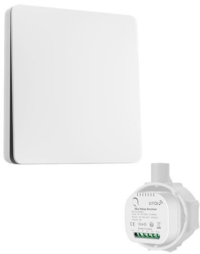Funkschalter Set 230V Kinetischer Batterieloser Drahtloser Schalter + EmpfäNger-image