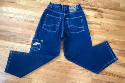 Vintage LUGZ Men's Denim Jeans - Wide Leg Baggy Logos Y2K Skater Pants - NWOT