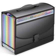 Expanding File Folder Accordion File Organizer with Handle 13 Pockets A4/Letter