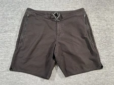 Roark Layover Trail Shorts Mens 34 x 8 Drawstring Zipped Pockets Hybrid Stretch