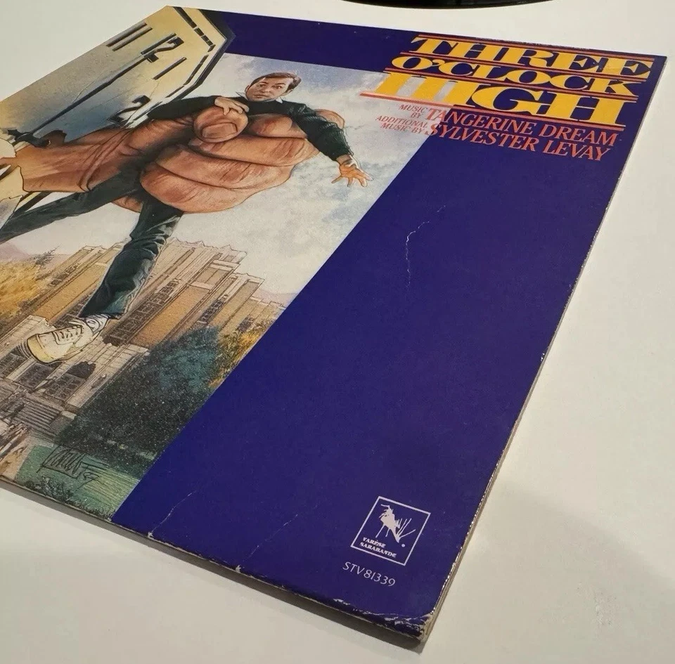 Three O’Clock High Tangerine Dream Soundtrack Vinyl LP EX/VG+ 1987 1st Pressing Foto 4 de 4