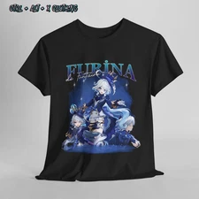 Genshin Impact t shirt, furina, water girl, gamer fan gift, raiden ei lot