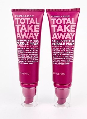 Lot of 2 Formula 10.0.6 Bubble Mask 2.54oz Rhassoul Clay Tea Tree Acne Oily Skin