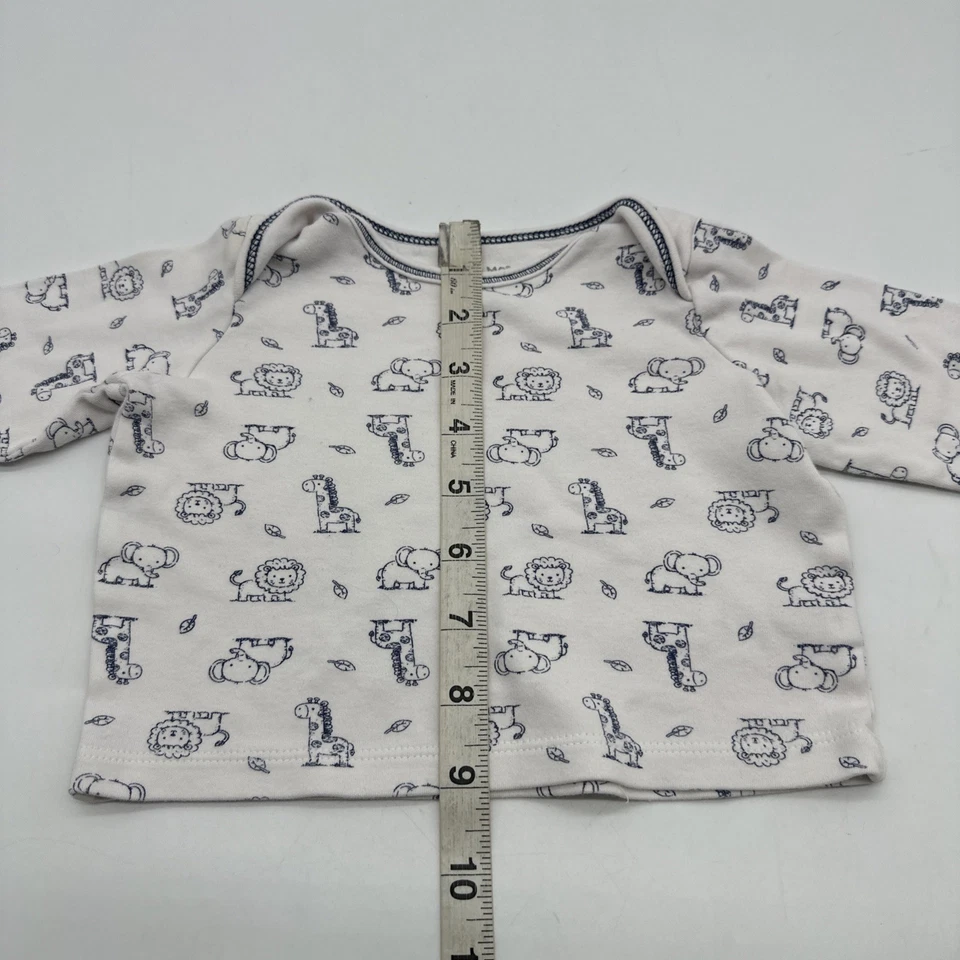 Little Me Long Sleeve Shirt Youth Boy 9M Aop Giraffes ..#27717 - Image 4 of 4